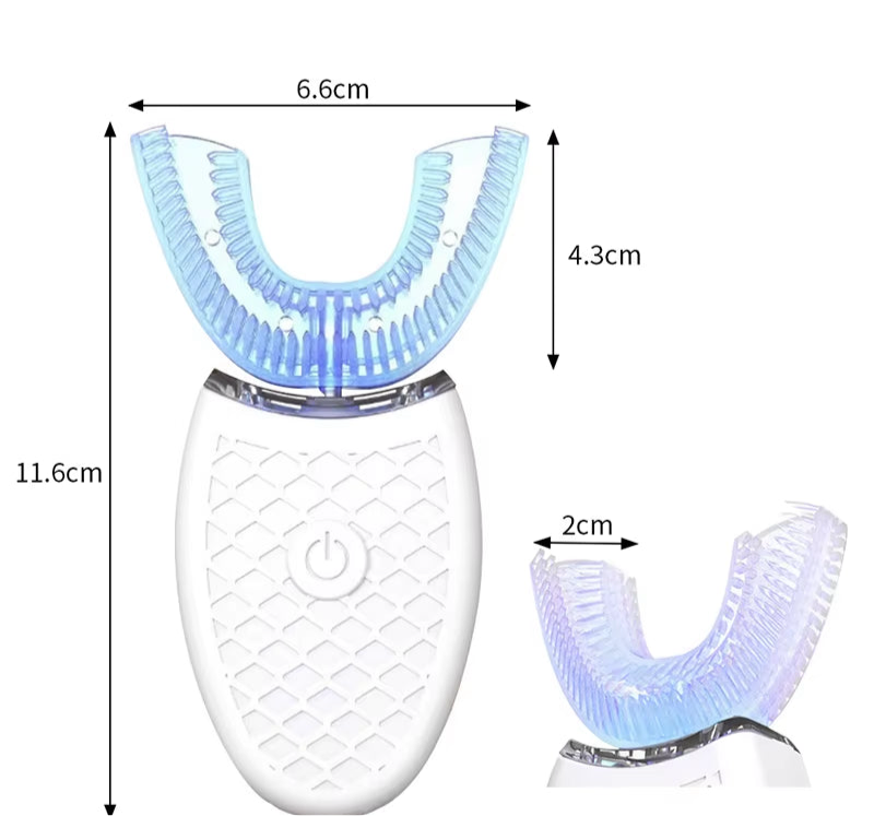 Soft Bristle U Shape Smart Teeth Whitening Waterproof Profesional Rechargeable Automatic Tooth Brush Set