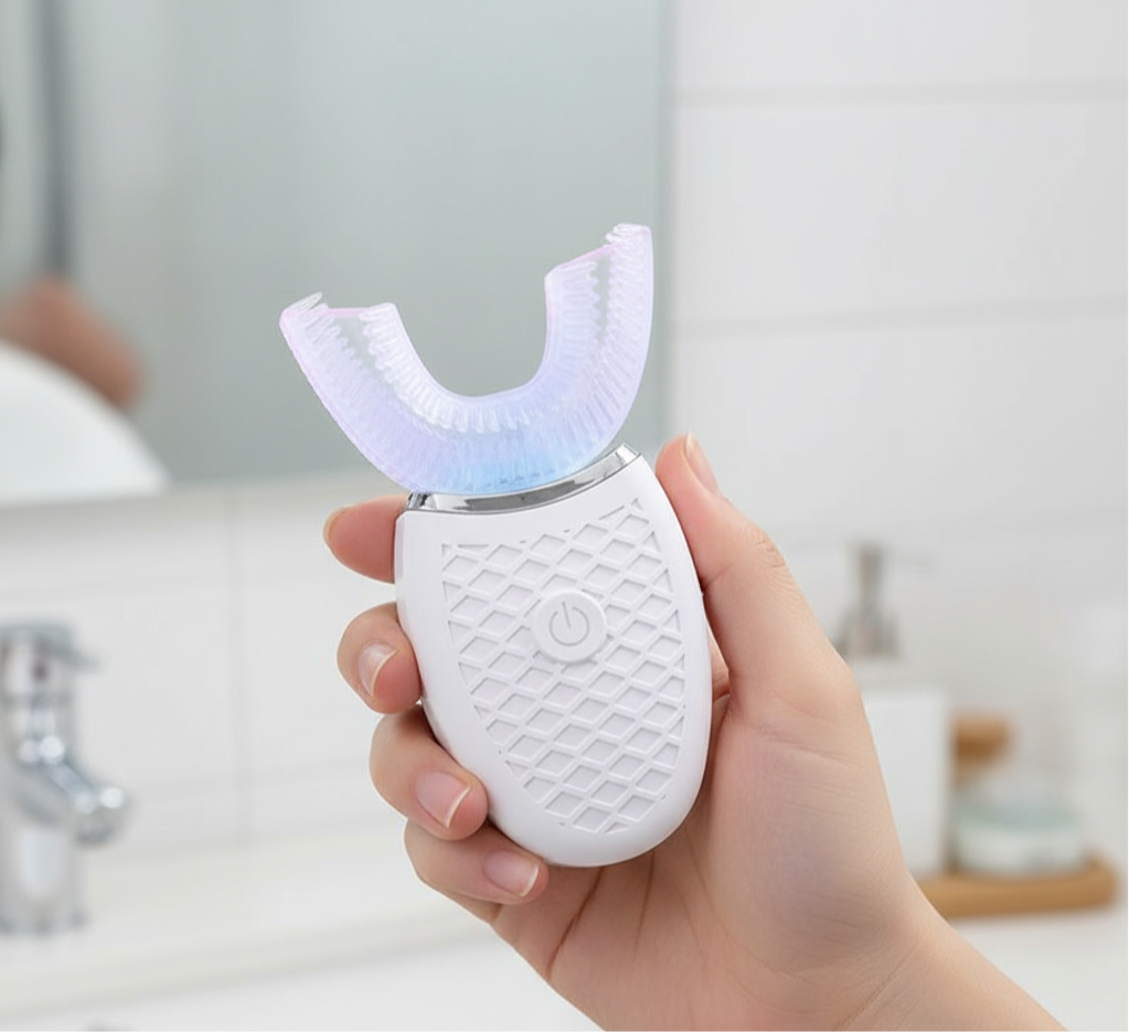 Soft Bristle U Shape Smart Teeth Whitening Waterproof Profesional Rechargeable Automatic Tooth Brush Set