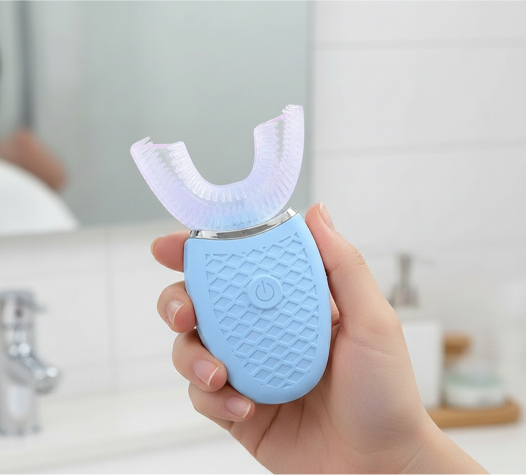Soft Bristle U Shape Smart Teeth Whitening Waterproof Profesional Rechargeable Automatic Tooth Brush Set